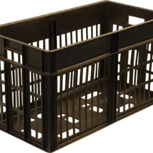 Ящики (Россия) Ящик 660*340*360 мм. для яиц прямой перфорир., черный (ячейка 71452) /1/18/