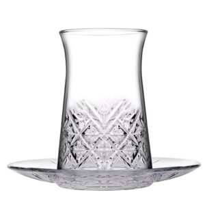 Pasabahce (Турция) Стаканчик для чая 160 мл. d=56 мм. h=95 мм. с блюдцем Таймлесс Турция /1/6/120/576/