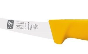 Icel (Португалия) Нож обвалочный 130/260 мм. изогнутый, жесткое лезвие, желтый SAFE Icel /1/