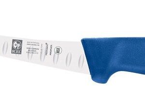 Icel (Португалия) Нож обвалочный 150/290 мм. изогнутый, полугибкое лезвие, с бороздками, синий SAFE Icel /1/6/