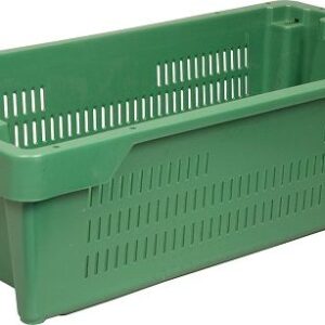 Ящики (Россия) Ящик 800*400*225 мм. для рыбы конусный перфорир, зеленый /1/90/