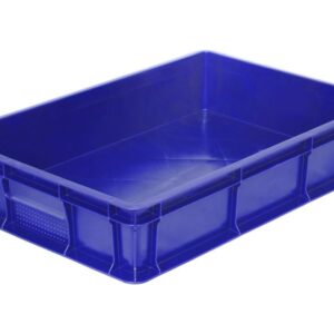 Ящики (Россия) Контейнер для теста 600*400*120 мм. (-18/+50°C) прямой, сплошной, синий, полиэтилен (крышка 55801) /1/80/