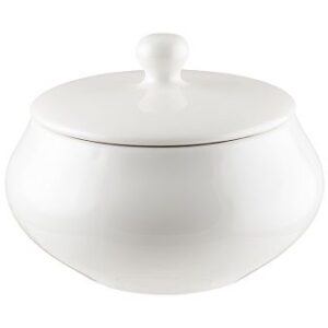 Bonna (Турция) Горшок для подачи 1100 мл. с крышкой Белый, форма Гурмэ Bonna /1/6/