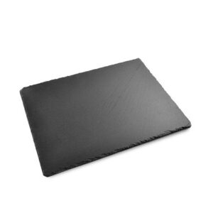 MGprof Блюдо для подачи прямоуг. 40*30 см. h=0,7 см. черное, сланец MGprof /1/10/