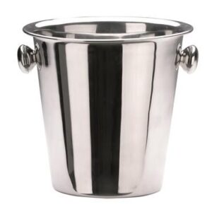 Abert (Италия) Ведро для шампанского 4,5 л. нерж. d=215/130 мм. h=210 мм. с ручками для 1-й бутылки Abert /1/