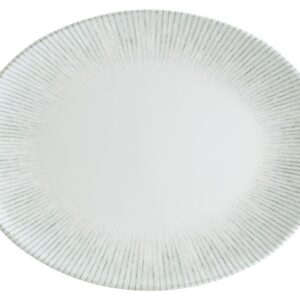 Bonna (Турция) Блюдо овальное 200*160 мм. Ирис Серый, форма Мув Bonna /1/12/