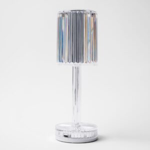 MGline Лампа настольная беспроводная d=8,5 см. h=24,5 см. 15 цветов, 7 режимов яркости, нерж./акрил, прозрачная LED GATSBY MGline /1/20/