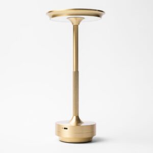 MGline Лампа настольная d=13 см. h=27,5 см. 3 цвета, сенсорная регулировка яркости, алюм., золотая LED HIGH-TECH MGline /1/20/ АКЦИЯ
