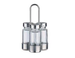 Abert (Италия) Набор для специй 2 пр. + стаканчик для зубочисток, на подставке Abert /1/