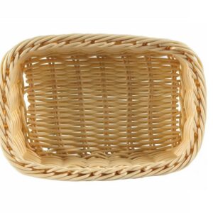 MGprof Корзина для хлеба прямоуг. 17*16 см. h=10 см. бежевая полиротанг MGprof /1/