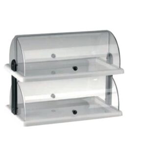 Abert (Италия) Поднос сервировочный 50*30,5 см. полипропилен, с крышкой Roll-Top, 2-х уровневый Abert /1/