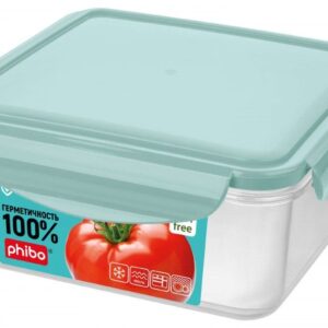 Пластик (Россия) Контейнер для продуктов квадр. 1,0 л. 16*16*7 см. герметичный п/п SMART LOCK /1/20/