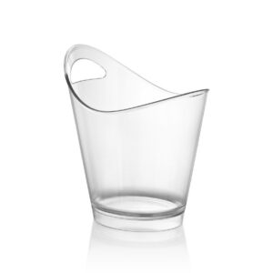 GASTROPLAST (Турция) Ведро для шампанского 4 л. поликарбонат 260*200/160*130 мм. h=280 мм. с ручкой для 1-й бутылки, прозрачное GP /1/6/