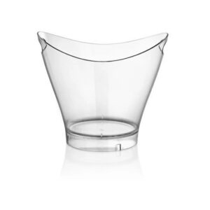 GASTROPLAST (Турция) Ведро для шампанского 6 л. поликарбонат 300*240/165*165 мм. h=260 мм. с ручками для 2-х бутылок, прозрачное GP /1/6/