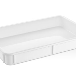 GASTROPLAST (Турция) Контейнер для теста 600*400* 75 мм. (-20/+70℃) прямой, сплошной, мороз-кий, белый полиэт.(крышка 76803) GP /1/6/