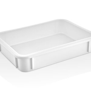 GASTROPLAST (Турция) Контейнер для теста 300*400* 75 мм. (-20/+70℃) прямой, сплошной, мороз-кий, белый полиэт.(крышка 76806) GP /1/12/