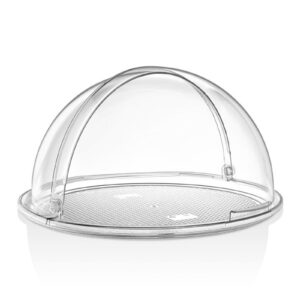 GASTROPLAST (Турция) Крышка Roll-Top d=40 см. h=20 см. с ручками, поликарбонат, прозрачная (подносы 76841, 76849 ) GP /1/6/