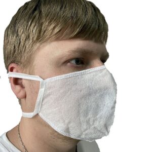 Россия Маска защитная одноразовая из спанбонда на завязках /20/