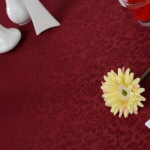 Текстиль (Россия) Скатерть 145*180 см. бордо мелкий цветок /3/ Под заказ