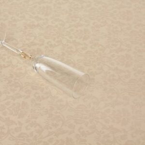 Текстиль (Россия) Скатерть 145*200 см. бежевая мелкий цветок /3/ Под заказ