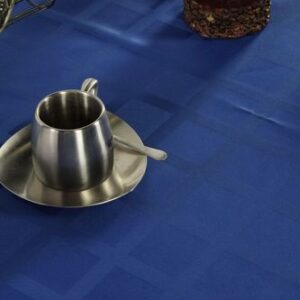 Текстиль (Россия) Скатерть 145*145 см. синяя клетка /3/ Под заказ