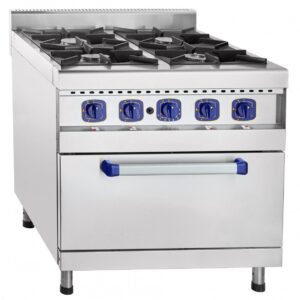 Чувашторгтехника (Россия) Плита газовая 4-х конфор., с духовым шкафом, нерж. ПГК-49ЖШ Abat /1/