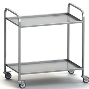 MGsteel Тележка сервировочная 2-х ярусная 800*600*870 мм. сварная, нерж. MGsteel /1/