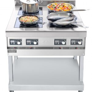 Чувашторгтехника (Россия) Плита индукционная 4-конфор., на подставке, нерж. КИП-49П-3,5 Abat /1/