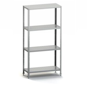 MGsteel Стеллаж кухонный 1200*600*1600 мм., 4 перфорир. полки нерж., стойки нерж., разборный MGsteel /1/