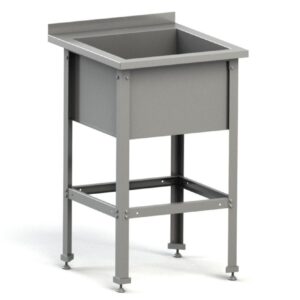 MGsteel Ванна моечная односекц. 600*600*870 мм. (510*450*300 мм.) с бортом, разборная нерж. MGsteel /1/