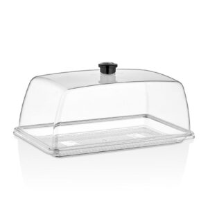 GASTROPLAST (Турция) Поднос для подачи GN 1/3 32,5*16,7 см. поликарбонат, прозрачный (крышка 76830) GP /1/36/