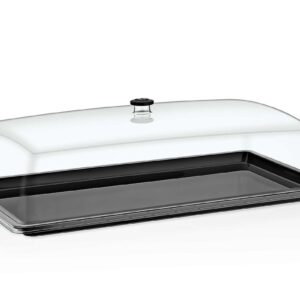 GASTROPLAST (Турция) Поднос для подачи GN 1/1 53*32,5 см. поликарбонат, черный (крышка 76826, 76827) GP /1/12/