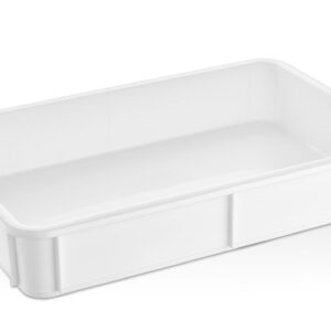 GASTROPLAST (Турция) Контейнер для теста 600*400*100 мм. (-40/+70℃) прямой, сплошной, мороз-кий, белый п/п (крышка 77152) GP /1/6/