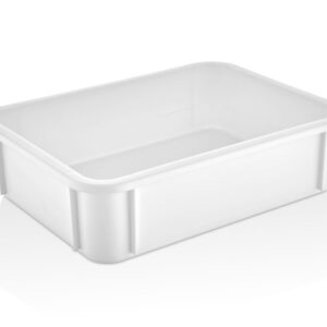 GASTROPLAST (Турция) Контейнер для теста 300*400*100 мм. (-40/+70℃) прямой, сплошной, мороз-кий, белый п/п (крышка 77155) GP /1/12/