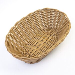 MGprof Корзина для хлеба овальная 18*12*6 см. коричневая полиротанг MGprof /1/144/