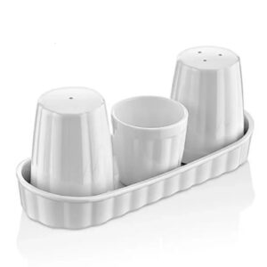 GASTROPLAST (Турция) Набор для специй 2 пр. + стаканчик для зубочисток, поликарбонат, на подставке Хайтек GP /1/