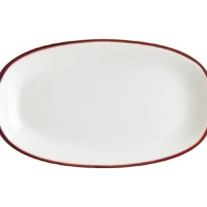 Bonna (Турция) Блюдо овальное 150*85 мм. Линеа Бургундия, форма Гурмэ Bonna /1/12/3168/