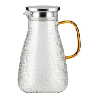 Термостекло (Китай) Кувшин 1,7 л. d=90 мм. h=225 мм. с крышкой, Термостекло /1/12/