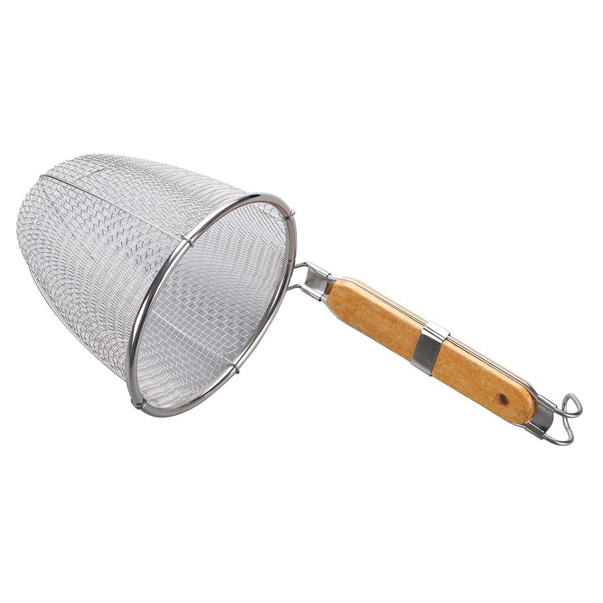 Стрейнер 15 см,металлическая ручка с деревянной вставкой P.L. Proff Cuisine