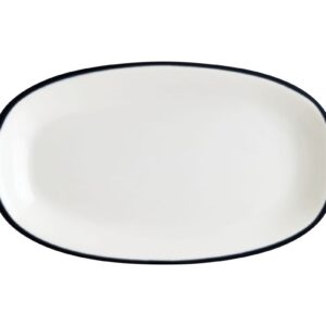 Bonna (Турция) Блюдо овальное 150*85 мм. Линеа Черный, форма Гурмэ Bonna /1/12/3168/