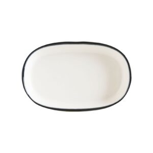 Bonna (Турция) Блюдо овальное 100*65 мм. Линеа Черный, форма Хюгге Bonna /1/12/5856/