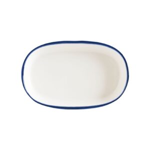 Bonna (Турция) Блюдо овальное 100*65 мм. Линеа Синий, форма Хюгге Bonna /1/12/5856/