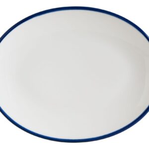 Bonna (Турция) Блюдо овальное 360*280 мм. Линеа Синий, форма Мув /1/6/348/
