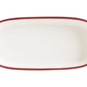 Bonna (Турция) Блюдо овальное 140*65 мм. Линеа Бургундия, форма Хюгге Bonna /1/12/5856/