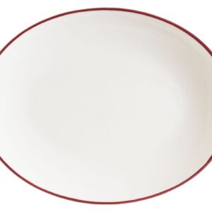 Bonna (Турция) Блюдо овальное 250*190 мм. Линеа Бургундия, форма Мув Bonna /1/12/960/ ТП