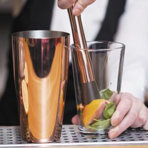 Шейкер «Бостон» с медным покрытием 700 мл, P.L. - Kingtex