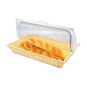 Подставка плетеная для выпечки 53*33*9 см, с пластиковой крышкой, P.L. Proff Cuisine