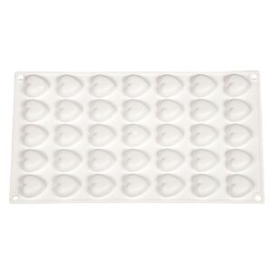 Форма силиконовая «Микро сердце» 35 ячеек 23*25*10 мм, P.L. Proff Cuisine