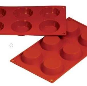 Форма силиконовая P.L. Proff Cuisine «Тарталетка» 6 ячеек d 70 мм, h 20 мм (30*17,5 см)