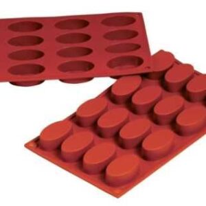 Форма силиконовая P.L. Proff Cuisine «Овал» 16 ячеек 55*33 мм, h 20 мм (30*17,5 см)